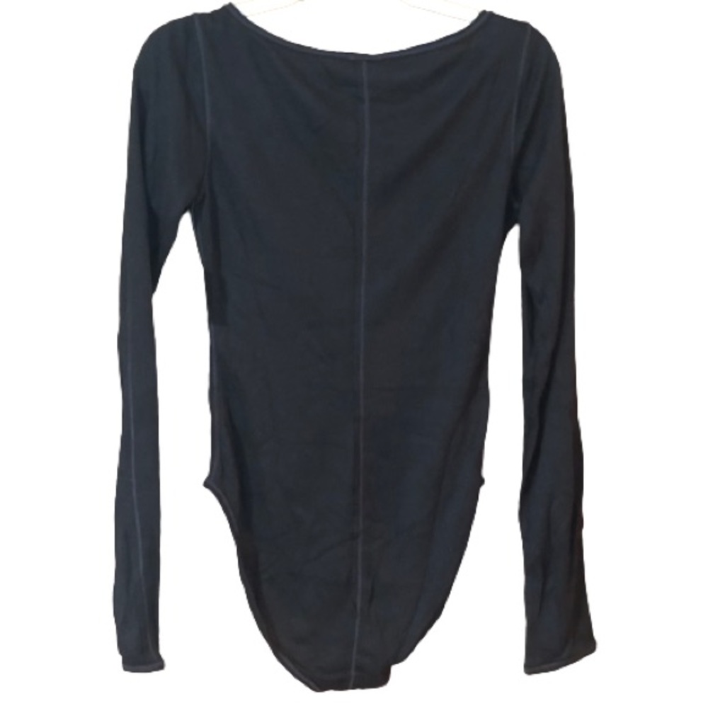 NWT Free People Sloan Bodysuit Black Rose Gold Size S - Picture 7 of 8